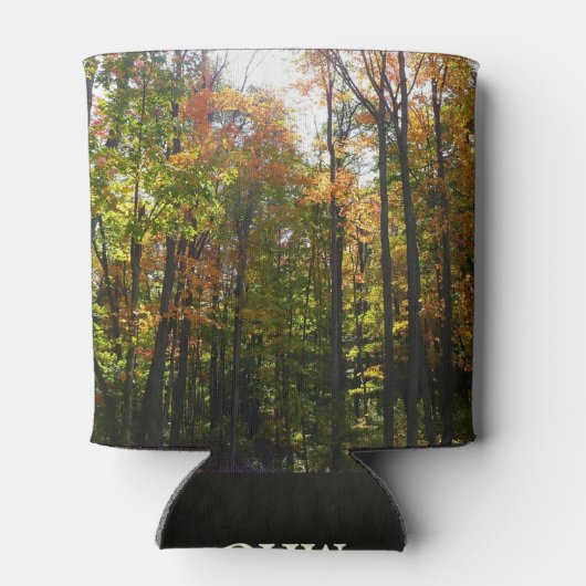 Rafraîchisseur Pour Canette Sunlit Fall Forest Paysage d'automne (Dos)