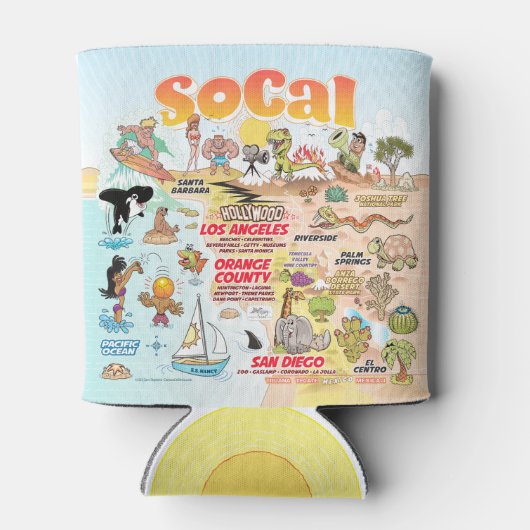 Rafraîchisseur Pour Canette Sunny SoCal (Dos)