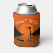 Rafraîchisseur Pour Canette Sunset Beach Art Tropical Orange (Can Dos)