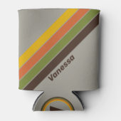 Rafraîchisseur Pour Canette Sunset Clover Stripes with Name (Devant)