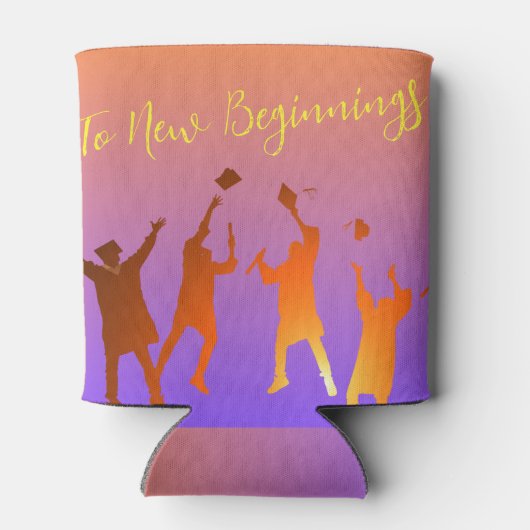 Rafraîchisseur Pour Canette Sunset Vibrant Moderne Tech Graduation (Dos)