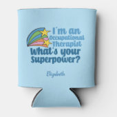 Rafraîchisseur Pour Canette Super ergothérapeute mignon personnalisé OT (Devant)