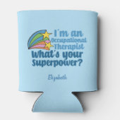 Rafraîchisseur Pour Canette Super ergothérapeute mignon personnalisé OT (Dos)