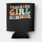 Rafraîchisseur Pour Canette Super fille enceinte Été Grossesse Rétro (Devant)