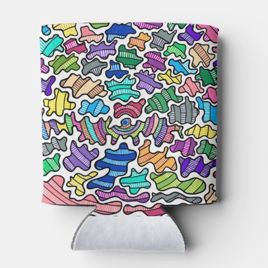 Rafraîchisseur Pour Canette Super Rainbow Splatter Design Can Cooler (Dos)