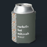 Rafraîchisseur Pour Canette Super Retro Green Champignons Bat mitzvah personna<br><div class="desc">Champignons verts Retro super Bat mitzvah personnalisé Pouvant refroidir</div>