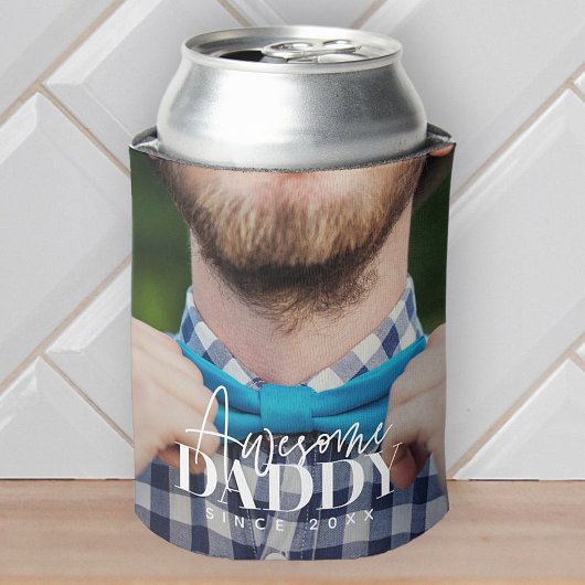 Rafraîchisseur Pour Canette Superbe papa depuis 20XX Simple Photo Élégante