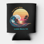 Rafraîchisseur Pour Canette Surf au coucher du soleil (Devant)