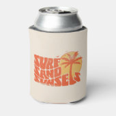 Rafraîchisseur Pour Canette Surf Rétro Couchers de soleil Palm Tree Beach Vibe (Can Dos)