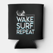 Rafraîchisseur Pour Canette Surf Wake Répéter Surfing Cadeaux Lover (Devant)