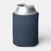Rafraîchisseur Pour Canette Surface de texture en cuir bleu foncé (Can devant)