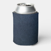 Rafraîchisseur Pour Canette Surface de texture en cuir bleu foncé (Can Dos)