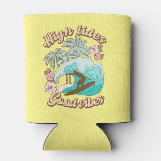 Rafraîchisseur Pour Canette Surfer d'été Good Vibes (Dos)