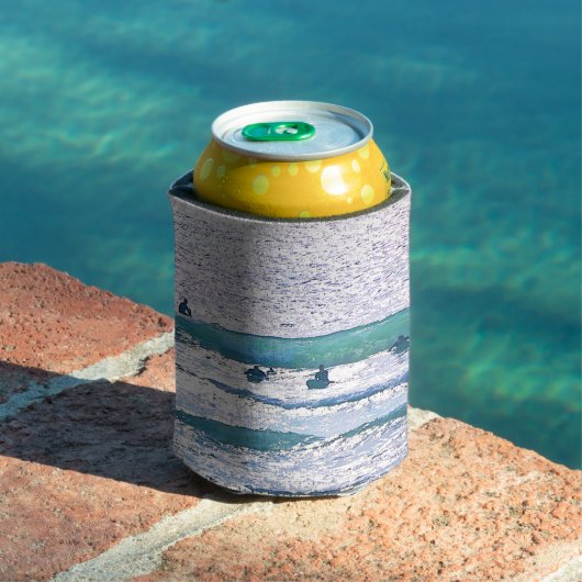 Rafraîchisseur Pour Canette Surfers Aqua Blue Ocean Art Can Cooler (Piscine in situ)