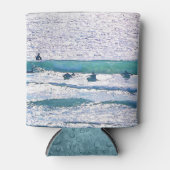 Rafraîchisseur Pour Canette Surfers Aqua Blue Ocean Art Can Cooler (Devant)
