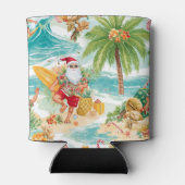 Rafraîchisseur Pour Canette Surfing Christmas in July with SANTA CLAUS (Dos)