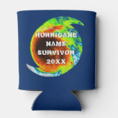 Rafraîchisseur Pour Canette Survivant de l'ouragan Personnalisé (Dos)