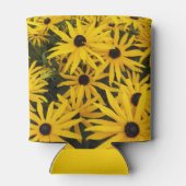 Rafraîchisseur Pour Canette Susans jaune orné noir floral (Dos)