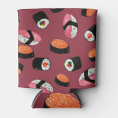 Rafraîchisseur Pour Canette Sushi Onigiri Rolls : Illustration transparente (Devant)