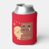 Rafraîchisseur Pour Canette Sweet Kisses Choco Pancake Valentines Couples Amou (Can devant)