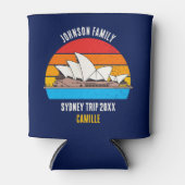 Rafraîchisseur Pour Canette Sydney Opera House Australie Voyage Custom Blue (Devant)