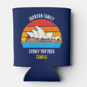 Rafraîchisseur Pour Canette Sydney Opera House Australie Voyage Custom Blue (Dos)