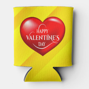 Rafraîchisseur Pour Canette Symbole d'amour rouge 3d en forme de coeur-50420