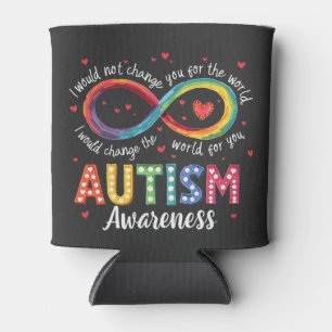 Rafraîchisseur Pour Canette Symbole d'autisme infini Sensibilisation sur l'aut