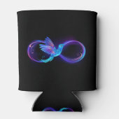 Rafraîchisseur Pour Canette Symbole de Neon Infinity par Glowing Hummingbird (Dos)