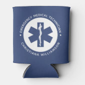 Rafraîchisseur Pour Canette Symbole EMT personnalisé Technicien Médicale d'urg (Devant)