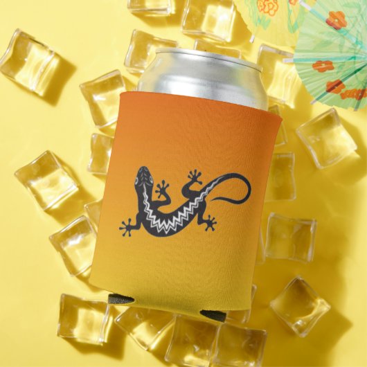 Rafraîchisseur Pour Canette Symbole natif américain du lézard (Été in situ)