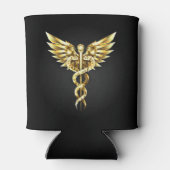 Rafraîchisseur Pour Canette Symbole Polygonal Or Caduceus (Dos)