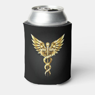 Rafraîchisseur Pour Canette Symbole Polygonal Or Caduceus