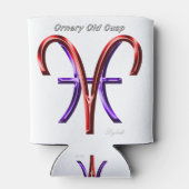 Rafraîchisseur Pour Canette SYMBOLE Zodiaque Aries Pisces Ornery Cusp Astrolog (Dos)