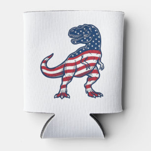 Rafraîchisseur Pour Canette T-Rex patriotique Drapeau américain Design de dino