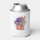 Rafraîchisseur Pour Canette T-shirt Alien Design chat classique (Can devant)