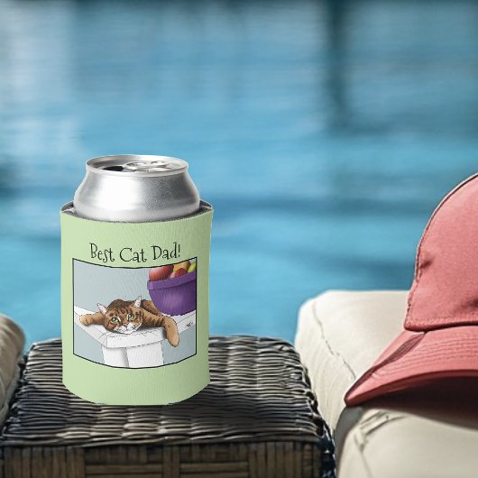 Rafraîchisseur Pour Canette TabbyCat orange fête des pères