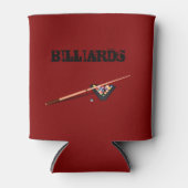 Rafraîchisseur Pour Canette Table de billard bordeaux (Devant)