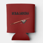 Rafraîchisseur Pour Canette Table de billard bordeaux (Dos)