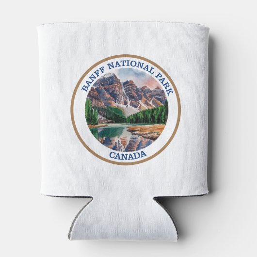 Rafraîchisseur Pour Canette Tableau aquarelle du parc national Banff (Dos)