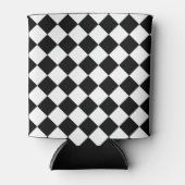 Rafraîchisseur Pour Canette Tableau de bord noir et blanc À damiers Drapeau (Devant)