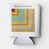 Rafraîchisseur Pour Canette "Tableau de multiplication" (Devant)