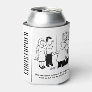 Rafraîchisseur Pour Canette Tableau noir dans la chambre. Drôle dessin