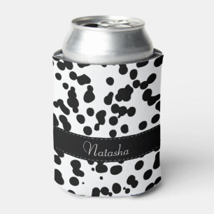 Rafraîchisseur Pour Canette Taches dalmatiennes noires et blanches