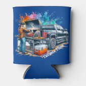 Rafraîchisseur Pour Canette Tailgate Time Cowboy Cuisine sur BBQ Pit personnal (Devant)