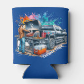Rafraîchisseur Pour Canette Tailgate Time Cowboy Cuisine sur BBQ Pit personnal (Dos)