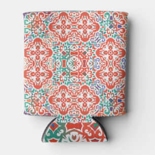 Rafraîchisseur Pour Canette Talavera Mexicaine : Collage Ethnique De Carreaux.