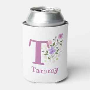 Rafraîchisseur Pour Canette Tammy Nom avec un motif floral