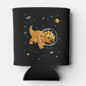 Rafraîchisseur Pour Canette Tan Triceratops Dinos Dans L'Espace (Dos)