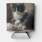 Rafraîchisseur Pour Canette Tangup Dans Fun Black and White Kitten (Devant)